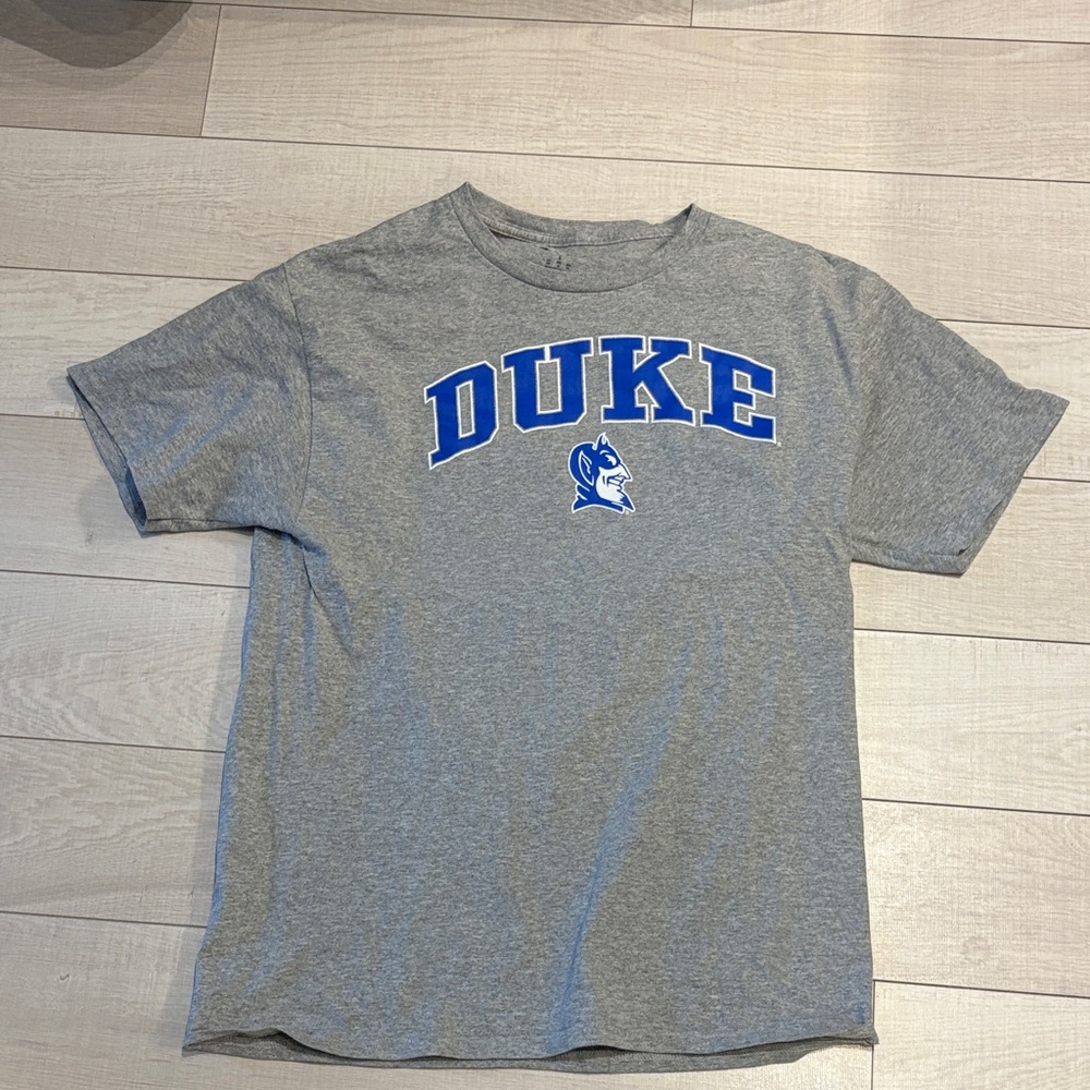 Champion Gray Tee with Blue Duke Design